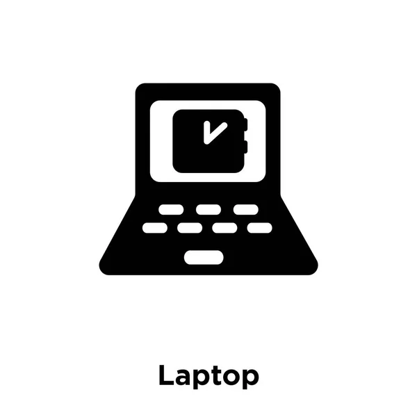 Laptop Symbolvektor Isoliert Auf Weißem Hintergrund Logo Konzept Des Laptop — Stockvektor