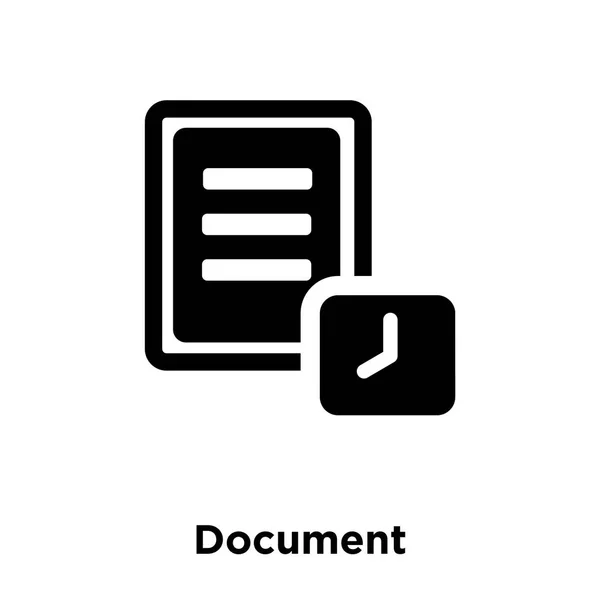 Dokument Icon Vektor Isoliert Auf Weißem Hintergrund Logo Konzept Des — Stockvektor