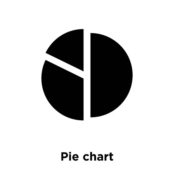 Pie Gráfico Icono Vector Aislado Sobre Fondo Blanco Concepto Logotipo — Archivo Imágenes Vectoriales