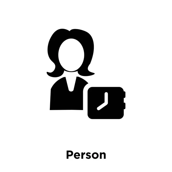 Persona Icono Vector Aislado Sobre Fondo Blanco Concepto Logotipo Persona — Archivo Imágenes Vectoriales