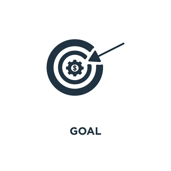 Goal Icon Black Filled Vector Illustration Goal Symbol On White Background Can Be Used In Web And Mobile Stock Images Page Everypixel