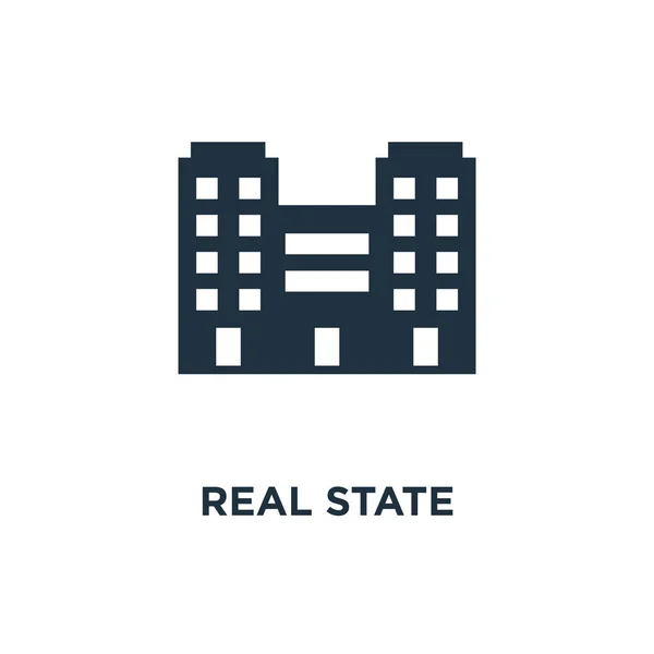 Icoana Statului Real Ilustrație Vectorială Umplută Negru Simbolul Real Stat — Vector de stoc