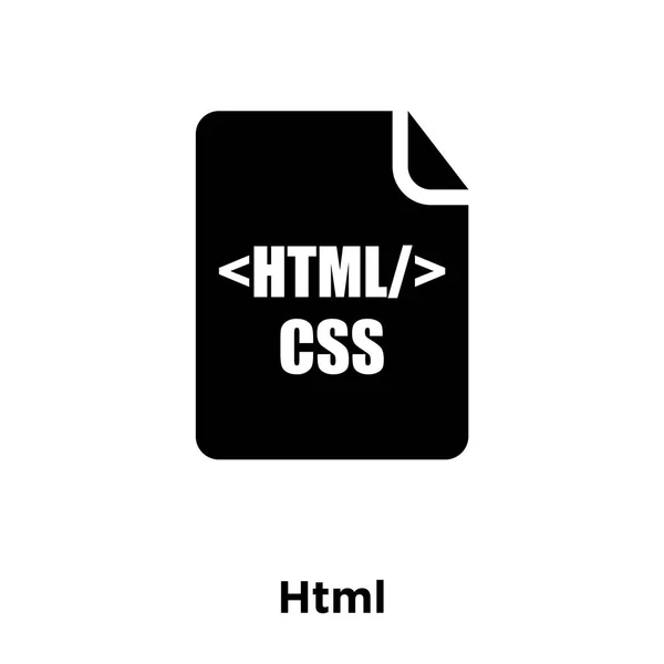 Vetor Ícone Html Isolado Fundo Branco Conceito Logotipo Sinal Html — Vetor de Stock