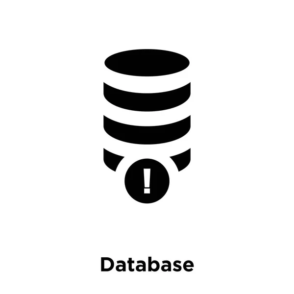 Вектор Значка Базы Данных Изолирован Белом Фоне Концепция Логотипа Базы — стоковый вектор