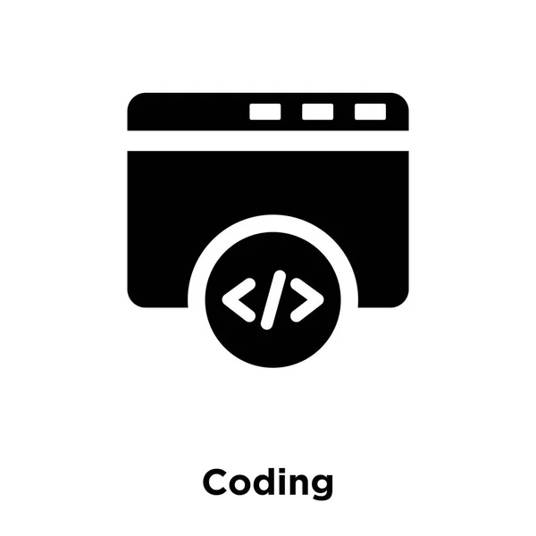 Codierungssymbolvektor Isoliert Auf Weißem Hintergrund Logo Konzept Des Codierungszeichens Auf — Stockvektor