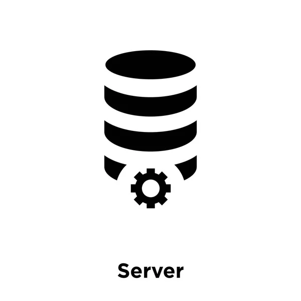 Vettore Icona Server Isolato Sfondo Bianco Concetto Logo Del Segno — Vettoriale Stock