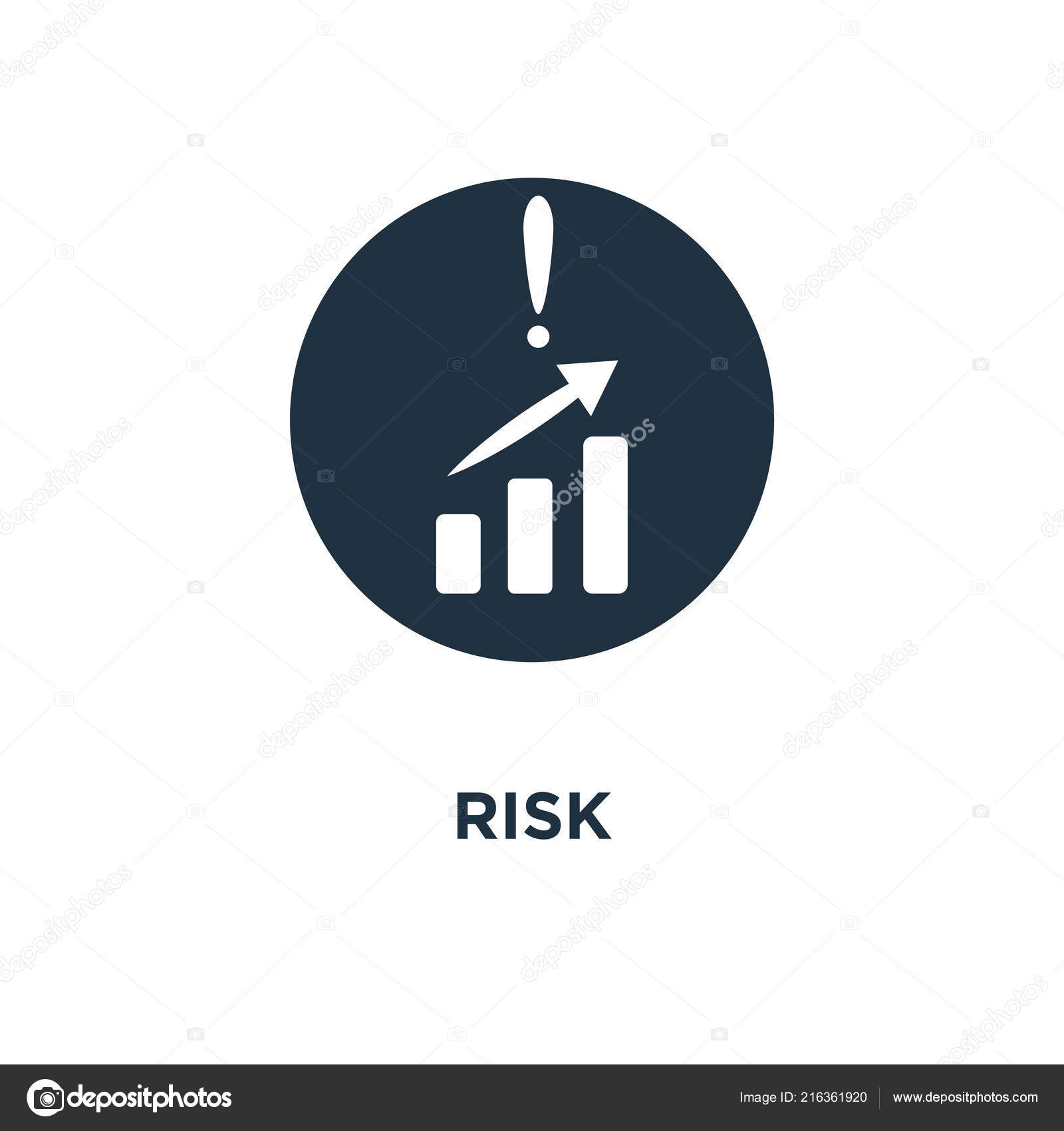 vector risk symbol risk icon black filled vector illustration risk symbol white background stock vector c mmvector 216361920 https depositphotos com 216361920 stock illustration risk icon black filled vector html