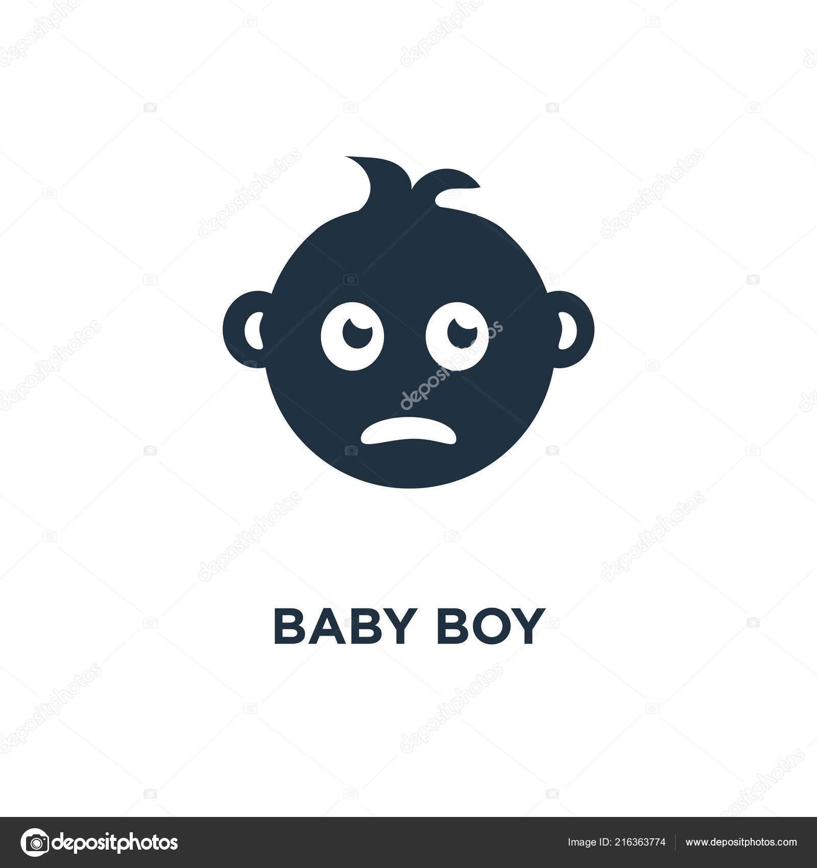 Icone Bebe Garcon Illustration Vectorielle Remplie Noir Symbole Bebe Garcon Image Vectorielle Par Mmvector C Illustration