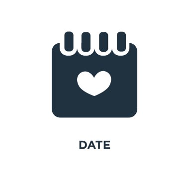 Güncel değil simgesi. Siyah vektör çizim dolu. Beyaz arka plan tarihi sembolü. Web ve mobil kullanılabilir.