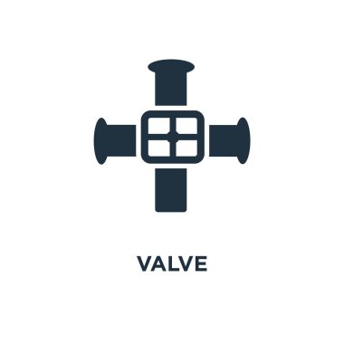 Vana simgesi. Siyah vektör çizim dolu. Beyaz arka plan üzerinde Vana sembolü. Web ve mobil kullanılabilir.