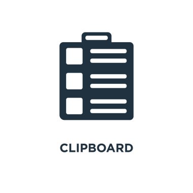 Panosu simgesi. Siyah vektör çizim dolu. Beyaz arka planda pano sembol. Web ve mobil kullanılabilir.