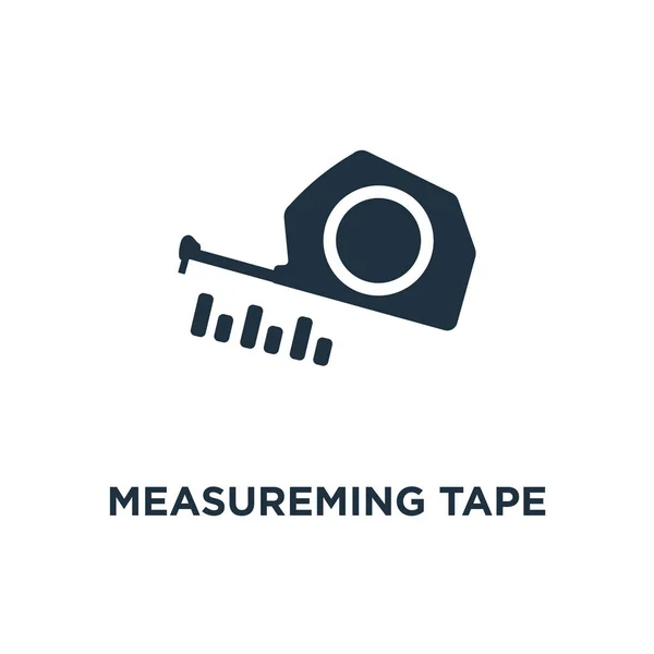 Measureming 테이프 아이콘입니다 일러스트 바탕에 Measureming 테이프 기호입니다 모바일 웹에서 — 스톡 벡터
