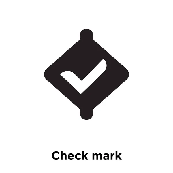Перевірити Значок Значка Вектор Ізольовано Білому Тлі Концепція Логотипу Перевірити — стоковий вектор