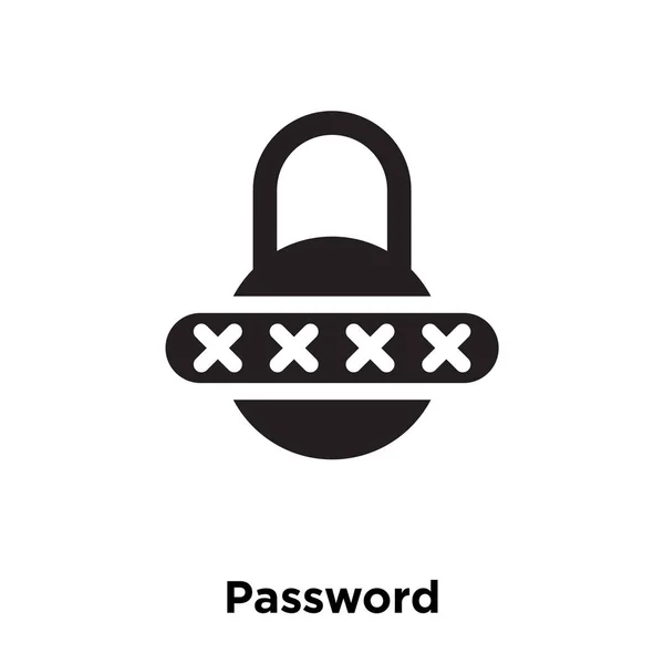 Passwort Icon Vektor Isoliert Auf Weißem Hintergrund Logo Konzept Des — Stockvektor