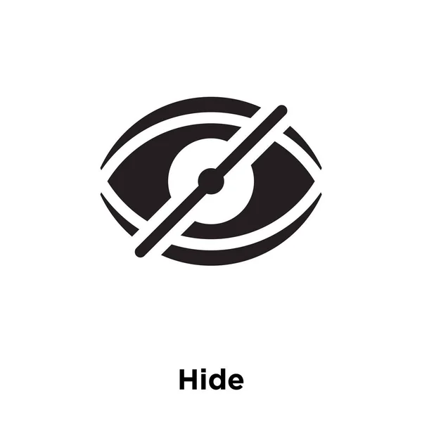 Hide Icon Vector Isolated White Background Logo Concept Hide Sign — Stock Vector
