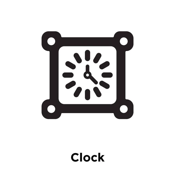 Vetor Ícone Relógio Isolado Fundo Branco Conceito Logotipo Sinal Relógio — Vetor de Stock