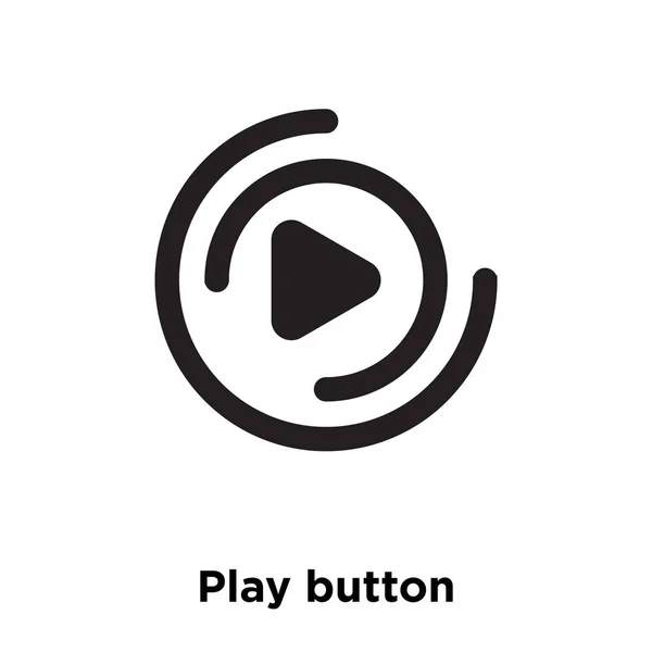 Zagraj Przycisk Wektor Ikona Białym Tle Koncepcja Logo Play Przycisku — Wektor stockowy