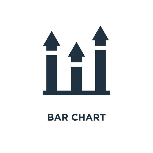 Ícone Gráfico Barras Ilustração Vetorial Cheia Preto Símbolo Gráfico Barras —  Vetores de Stock
