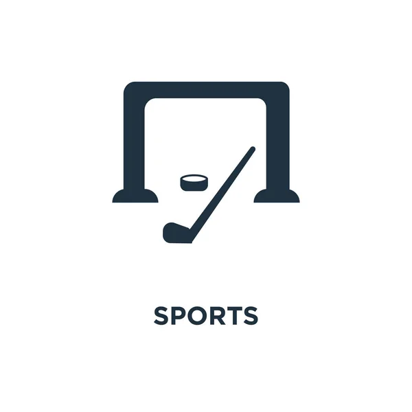 スポーツ アイコン ブラックは ベクター グラフィックを充填しました 白い背景の上のスポーツ シンボル Web およびモバイル使うことが — ストックベクタ