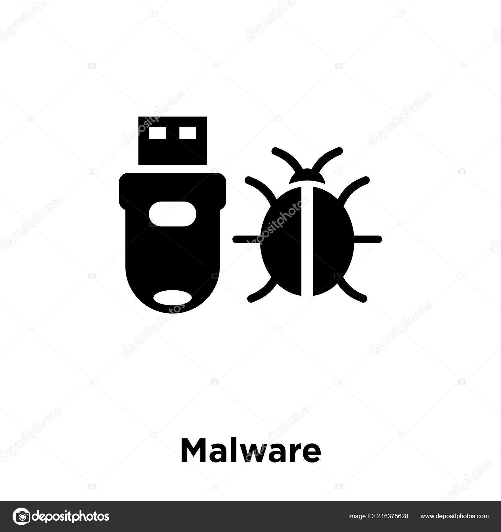 Icono Malware Vector Aislado Sobre Fondo Blanco Concepto Logotipo ...
