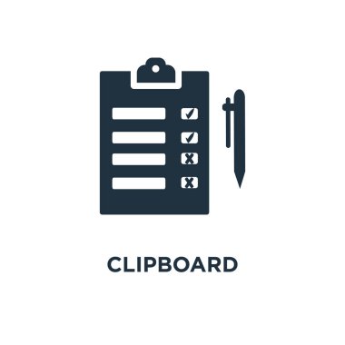 Panosu simgesi. Siyah vektör çizim dolu. Beyaz arka planda pano sembol. Web ve mobil kullanılabilir.