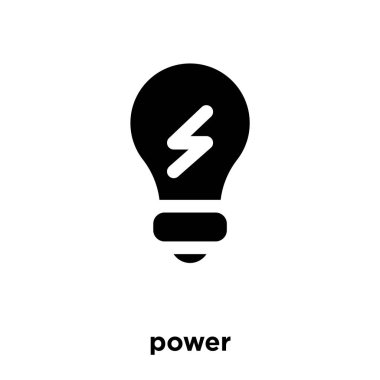 Yeşil güç simge vektör, beyaz arka plan üzerinde izole yeşil güç kavramı logo şeffaf arka plan, dolgulu siyah sembolü imzalamak