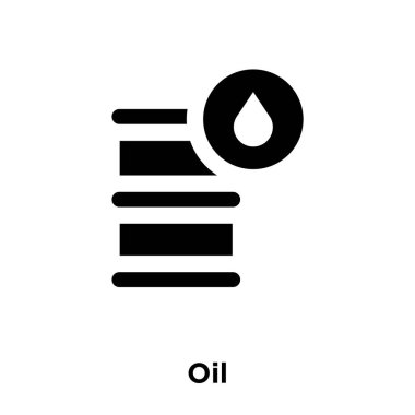 Beyaz arka plan, logo şeffaf arka plan, petrol işareti kavramı üzerinde izole petrol simge vektör siyah sembol dolu