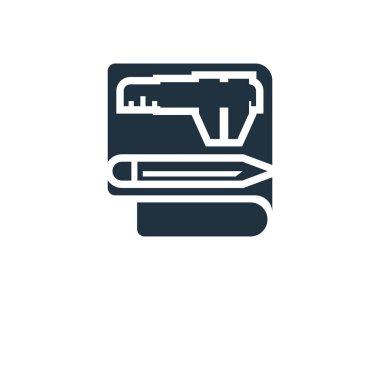 Vektör simgesi. Siyah vektör çizim dolu. Beyaz arka plan üzerinde vektör simgesi. Web ve mobil kullanılabilir.