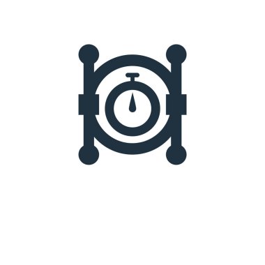 Vektör simgesi. Siyah vektör çizim dolu. Beyaz arka plan üzerinde vektör simgesi. Web ve mobil kullanılabilir.