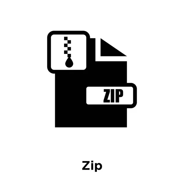 Vecteur Icône Zip Isolé Sur Fond Blanc Concept Logo Signe — Image vectorielle