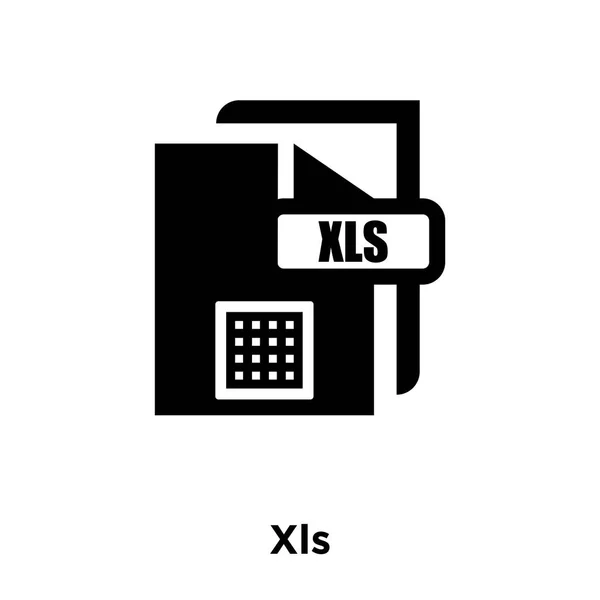 Xls Vector Icono Aislado Sobre Fondo Blanco Concepto Logotipo Signo — Archivo Imágenes Vectoriales