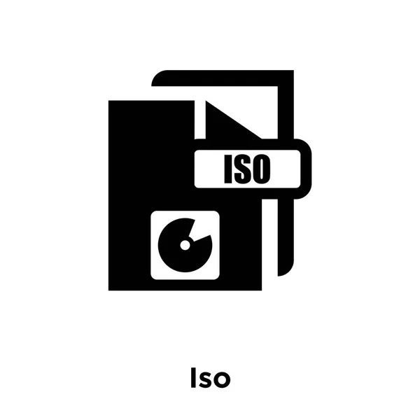 Iso Icon Vector Isolato Sfondo Bianco Logo Concept Del Segno — Vettoriale Stock