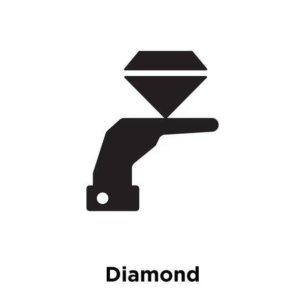 Diamond Icon Vector Isolated White Background Logo Concept Diamond Sign — Stock Vector
