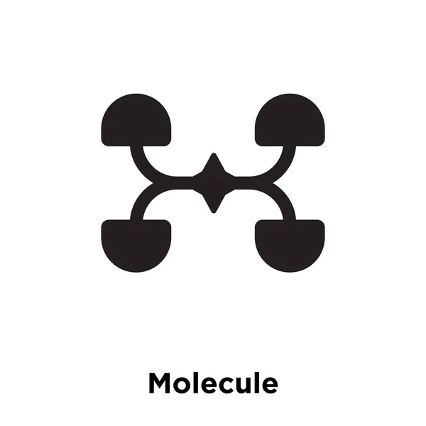 白い背景に 透明な背景に分子標識のロゴのコンセプトに分離された分子のアイコン ベクトルいっぱい黒い記号 — ストックベクタ
