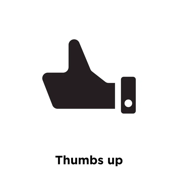 Thumbs Icon Vector Isolated White Background Logo Concept Thumbs Sign - Stok Vektor