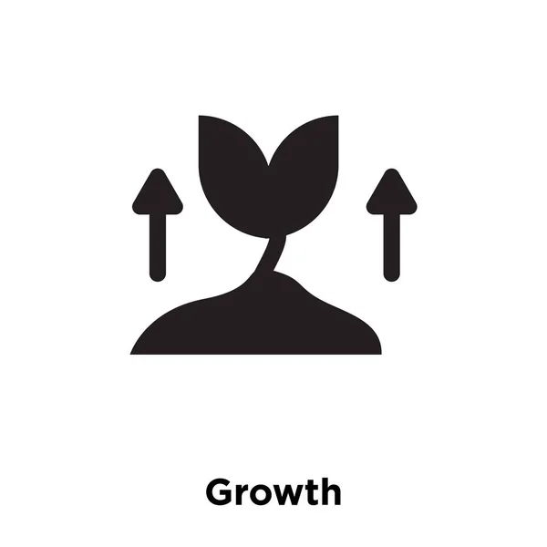 Pictograma Creștere Vector Izolat Fundal Alb Conceptul Logo Ului Semnului — Vector de stoc
