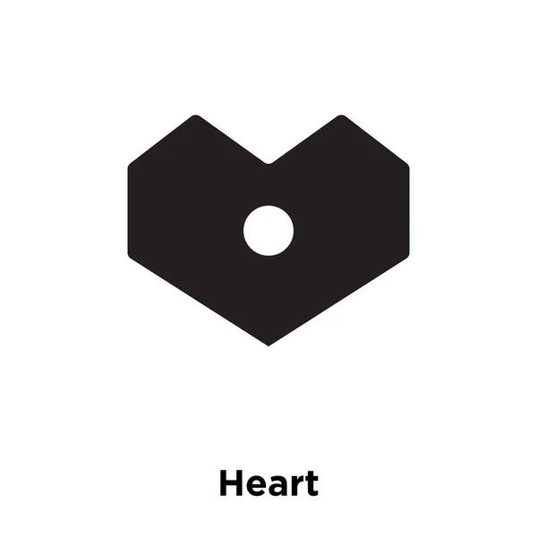 Serce Wektor Ikona Białym Tle Białym Tle Koncepcja Logo Znaku — Wektor stockowy