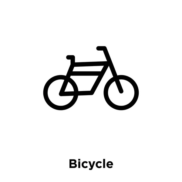 白い背景に 透明な背景に自転車標識のロゴのコンセプトに分離された自転車のアイコン ベクトルいっぱい黒い記号 — ストックベクタ
