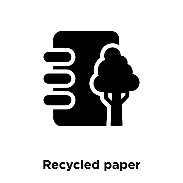 Vecteur Icônes Papier Recyclé Isolé Sur Fond Blanc Concept Logo — Image vectorielle
