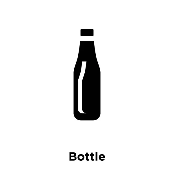 Вектор Значка Бутылки Изолирован Белом Фоне Концепция Логотипа Знака Бутылки — стоковый вектор
