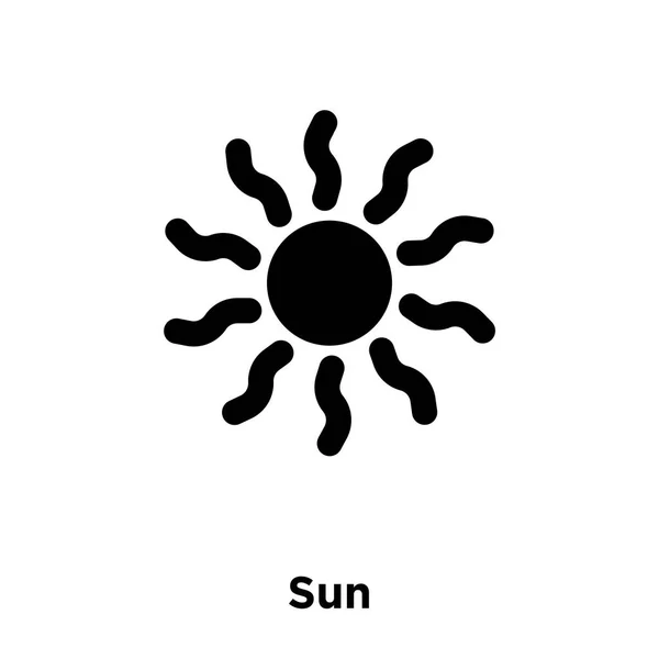 Вектор Иконки Солнца Изолирован Белом Фоне Концепция Логотипа Sun Прозрачном — стоковый вектор