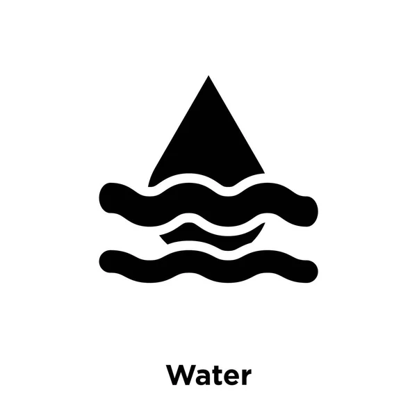 Icono Agua Vector Aislado Sobre Fondo Blanco Logotipo Concepto Signo — Vector de stock