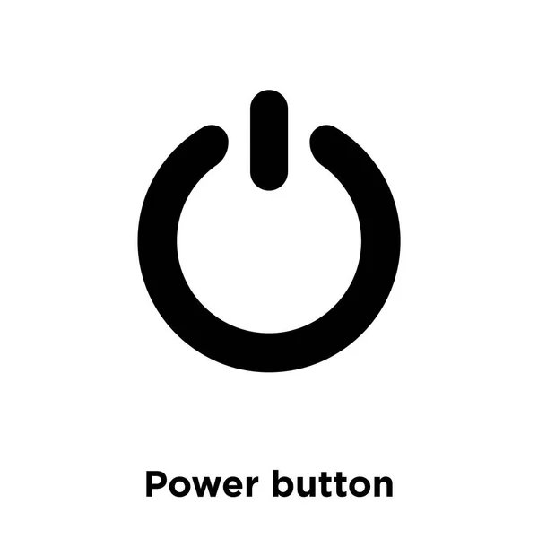 Power Knop Pictogram Vector Geïsoleerd Een Witte Achtergrond Logo Concept — Stockvector