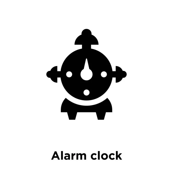 Reloj Despertador Icono Vector Aislado Sobre Fondo Blanco Logotipo Concepto — Archivo Imágenes Vectoriales