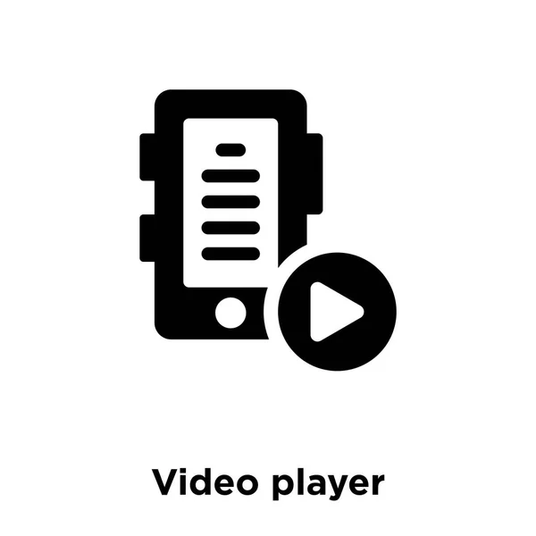 Koncepcja Logo Video Player Odtwarzacz Wideo Wektor Ikona Białym Tle — Wektor stockowy
