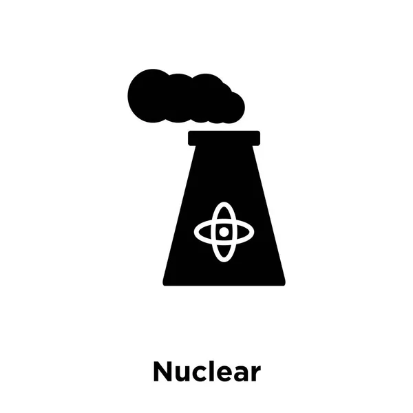 Nukleära Ikonen Vektor Isolerad Vit Bakgrund Logotypen Begreppet Nukleära Logga — Stock vektor