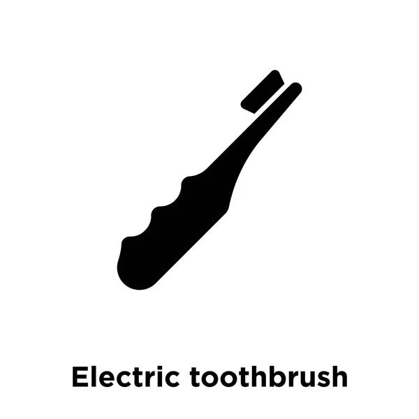 Elektryczna Szczoteczka Zębów Wektor Ikona Białym Tle Koncepcja Logo Elektryczne — Wektor stockowy