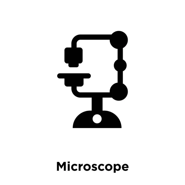 Vetor Ícone Microscópio Isolado Fundo Branco Conceito Logotipo Sinal Microscópio — Vetor de Stock