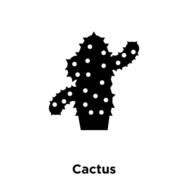 Vektorové Ikony Kaktus Izolovaných Bílém Pozadí Logo Koncept Cactus Nápis — Stockový vektor