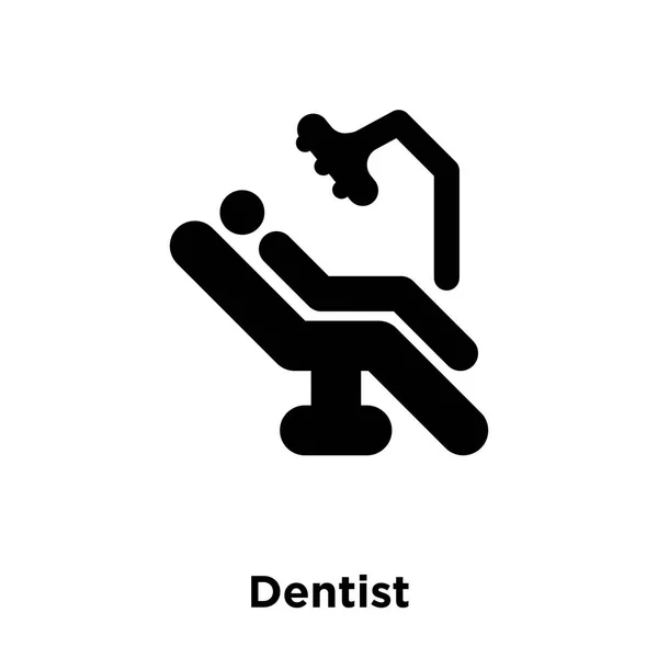 Dentist Icon Vector Isolated White Background Logo Concept Dentist Sign — Stock Vector